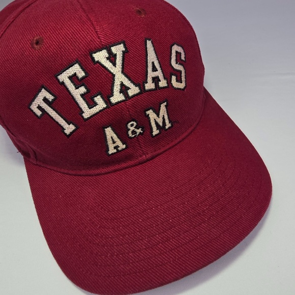 Vintage 90s Texas A&M Aggies Nike Snapback Cap Hat Swoosh Logo Taiwan Gig 'Em OS - Picture 2 of 8
